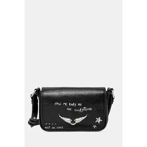 ZADIG&VOLTAIRE geantă de piele LE ZAZI VINTAGE GRAFFITI imagine