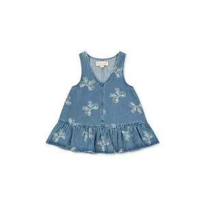 Konges Sløjd rochie din denim pentru copii MAGOT FRILL DRESS GOTS imagine