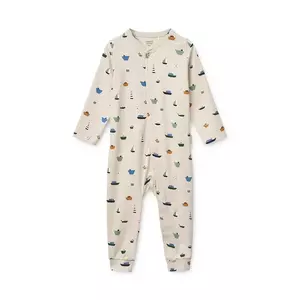 Liewood costum bebe Birk Printed Pyjamas Jumpsuit imagine