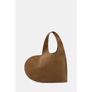 Coperni geantă de mână din piele întoarsă Double Heart imagine