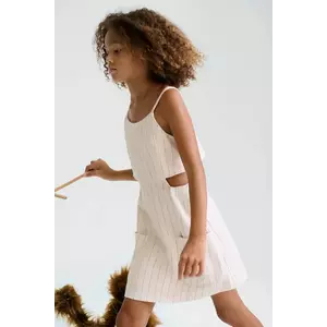 Mayoral salopetă din amestec de in pentru copii imagine