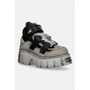 New Rock sneakers din piele ALASKA PERLA, ITALI NEGRO, TOWER PERLA + AC imagine