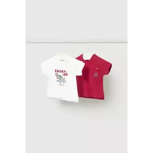 Mayoral Newborn tricou din bumbac pentru bebeluși 2-pack imagine