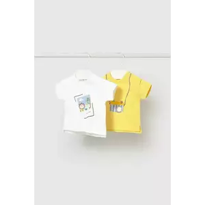 Mayoral Newborn tricou din bumbac pentru bebeluși 2-pack imagine