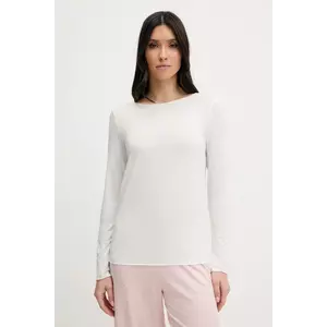 United Colors of Benetton top de pijama cu mânecă lungă, din amestec de in imagine