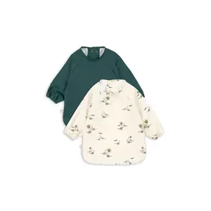 Konges Sløjd salopete pentru bebeluși 2 PACK DINNER BIB WITH SLEEVES 2-pack imagine