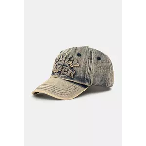 Daily Paper șapcă de baseball din denim Dias Arch Stack Denim Cap imagine