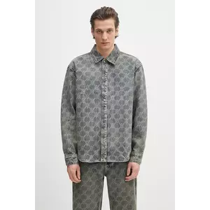 Daily Paper cămașă din bumbac Shield Laser Denim Shirt imagine