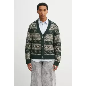 Daily Paper cardigan din amestec de lână Pattern Check imagine