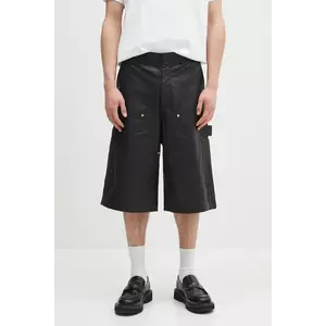 Wales Bonner pantaloni scurți de piele Ivy imagine