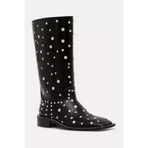 Wales Bonner cizme de piele Studded Boot imagine