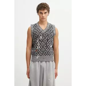 Wales Bonner vestă de lână Sibling Knit Vest imagine