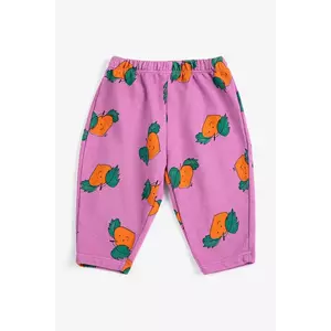 Bobo Choses pantaloni de trening pentru bebeluși Tangerine imagine