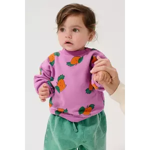 Bobo Choses hanorac de bumbac pentru copii Tangerine imagine