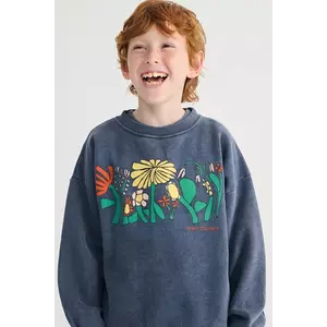 Bobo Choses hanorac de bumbac pentru copii Color Herbalist imagine