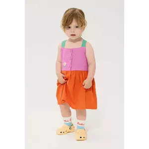 Bobo Choses rochie din bumbac pentru bebeluși Pixel Daisy imagine