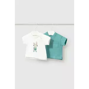 Mayoral Newborn tricou din bumbac pentru bebeluși 2-pack imagine