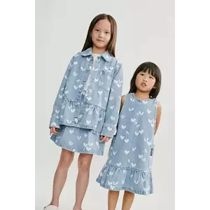 Liewood rochie din denim pentru copii Angelica Printed Denim frill Dress imagine