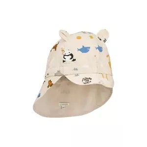 Liewood șapcă de baseball din bumbac pentru copii Gorm Reversible Sun Hat With Ears imagine