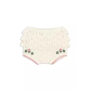 Konges Sløjd pantaloni scurți din amestec de lână pentru bebeluși ROSIER SHORTS imagine