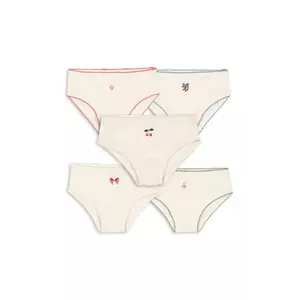Konges Sløjd chiloți din bumbac pentru copii MINNA GIRL UNDERPANTS GOTS 5-pack imagine
