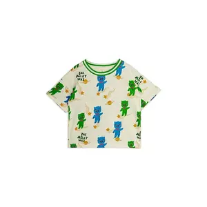Mini Rodini tricou de bumbac pentru copii Alien imagine