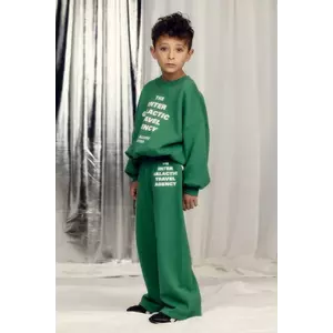 Mini Rodini pantaloni de trening din bumbac pentru copii Travel agency imagine