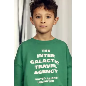 Mini Rodini hanorac de bumbac pentru copii Travel agency imagine