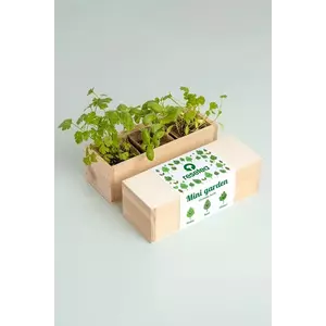 RESETEA kit de cultivare a plantelor aromatice Mini garden Aromatic herbs 21 x 7, 8 x 6, 5 cm imagine