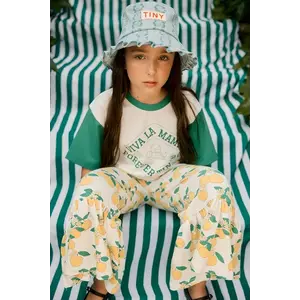 Tinycottons pantaloni copii ORANGES PANT imagine