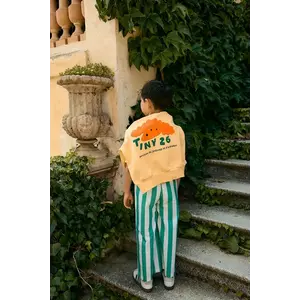 Tinycottons hanorac de bumbac pentru copii RED DOG GRAPHIC SWEATSHIRT imagine