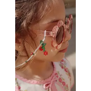 Konges Sløjd lanț de ochelari pentru copii SUNGLASSES BEAD CHAIN CHERRY imagine