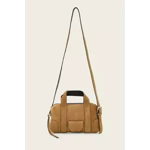 AllSaints geantă de mână din piele întoarsă ARES imagine