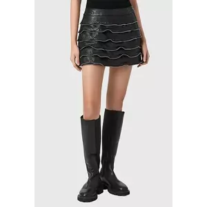 AllSaints fustă de piele EMARA imagine