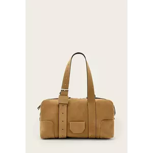 AllSaints geantă de mână din piele întoarsă ARES imagine