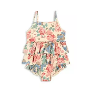 Konges Sløjd costum de baie dintr-o bucată pentru copii MANUCA FRILL SWIMSUIT GRS imagine