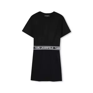 Karl Lagerfeld rochie din bumbac pentru copii imagine