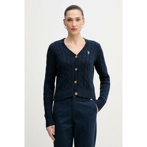 U.S. Polo Assn. cardigan din bumbac CABLE KNIT imagine