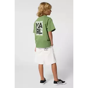 Karl Lagerfeld pantaloni scurți din bumbac pentru copii imagine