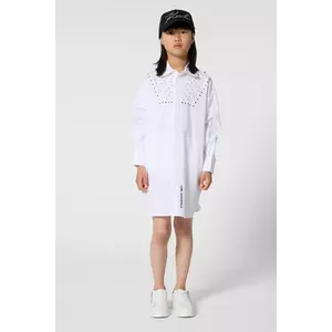 Karl Lagerfeld rochie din bumbac pentru copii imagine