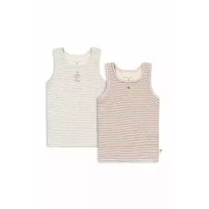 Konges Sløjd top copii BASIC 2 PACK TANK TOPS GOTS imagine