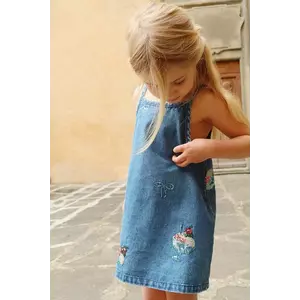 Konges Sløjd rochie din denim pentru copii MAGOT SEQUIN STRAP DRESS GOTS imagine