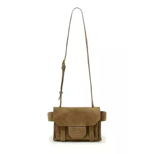 AllSaints geantă de mana din piele întoarsă URSA imagine