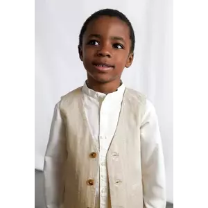 Mayoral vestă pentru copii din amestec de in imagine