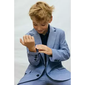 Mayoral jachetă din amestec de in pentru copii imagine