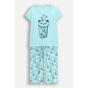 Coccodrillo pijamale de bumbac pentru copii imagine