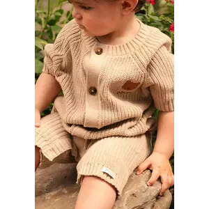 Donsje salopete pentru bebeluși cu lână Dantje Jumpsuit Bear imagine