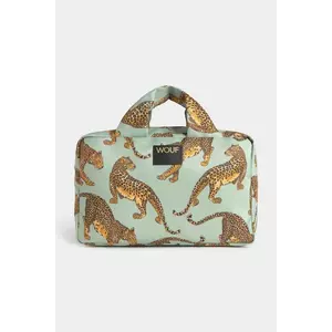 WOUF trusă cosmetică de călătorie Emerald Leopard 29 x 13 x 18 cm imagine