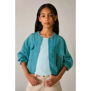 Mayoral jachetă pentru copii din amestec de in imagine