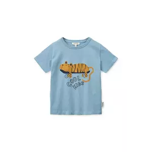 Liewood tricou de bumbac pentru copii Apia Placement Shortsleeve T-shirt imagine